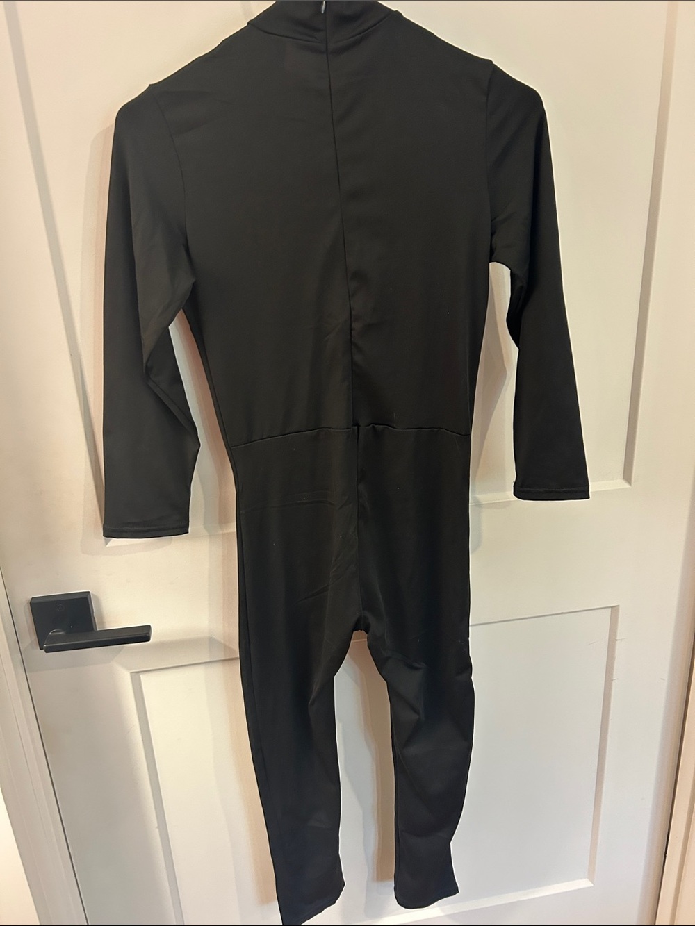 Kids Black Skeleton Costume with Hood and Gloves ~Glows in the Dark - Picture 10 of 13